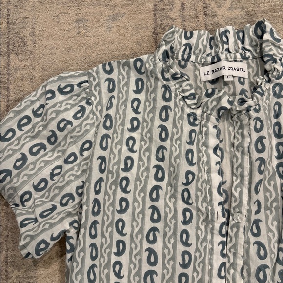 Block Print Button Up - Picture 2 of 2